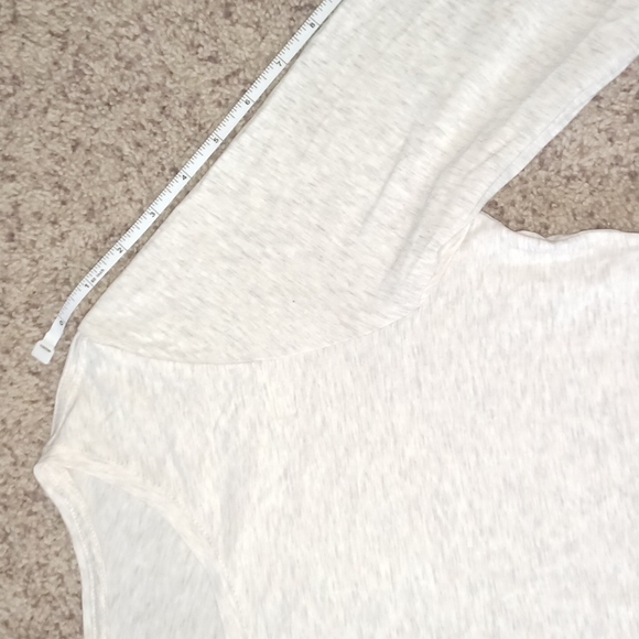 Pure Jill Long Sleeve Stretch Women's Medium Heathered Oatmeal Long Sleeve Shirt - Picture 6 of 16